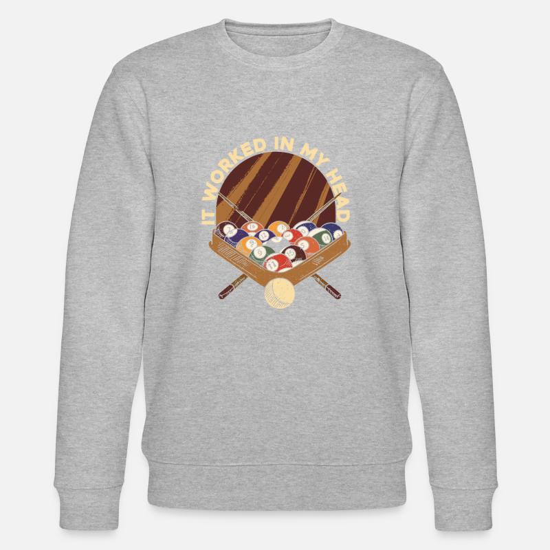 Billard Poolbillard - Stanley/Stella Unisex Bio-Sweatshirt CHANGER  - Grau meliert