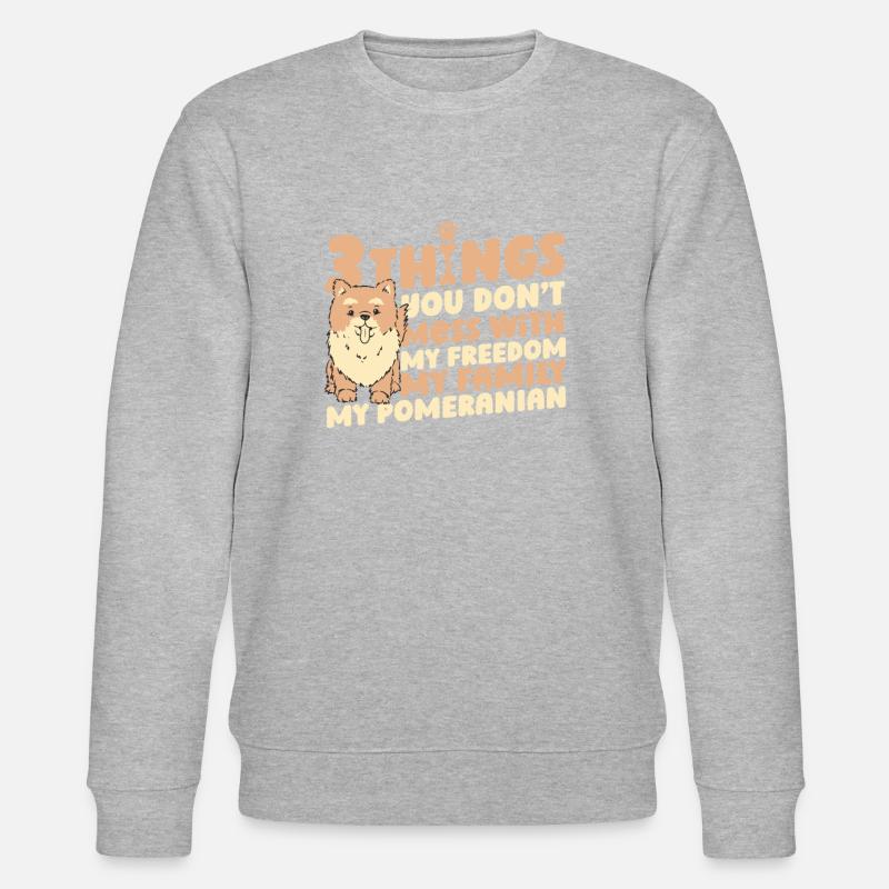 Propriétaire de chien de Poméranie - Sweat bio CHANGER Stanley/Stella Unisexe - gris chiné