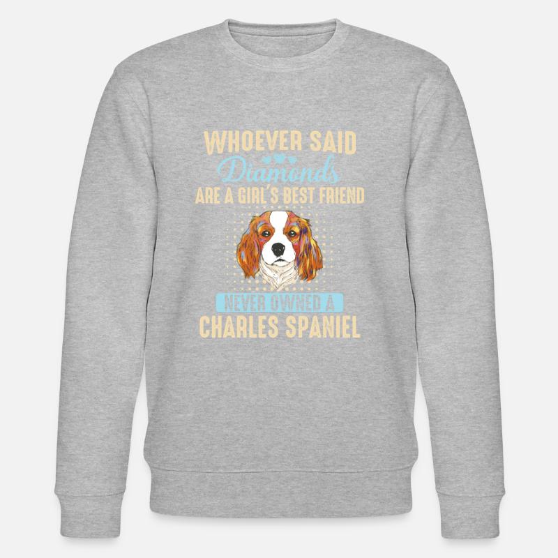 Charles Spaniel Chien - Sweat bio CHANGER Stanley/Stella Unisexe - gris chiné