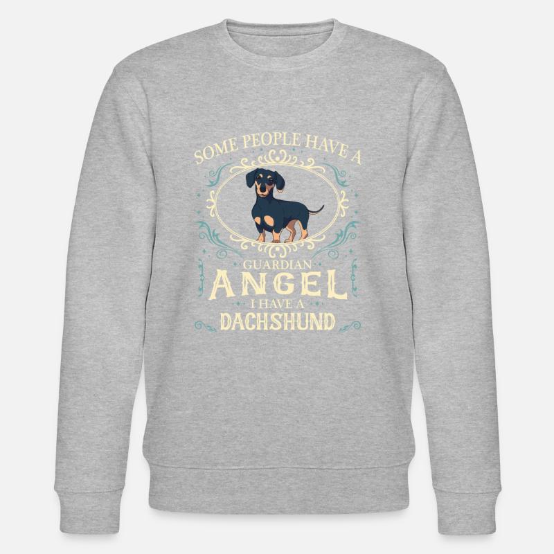 Dackel Hund - Stanley/Stella Unisex Bio-Sweatshirt CHANGER  - Grau meliert