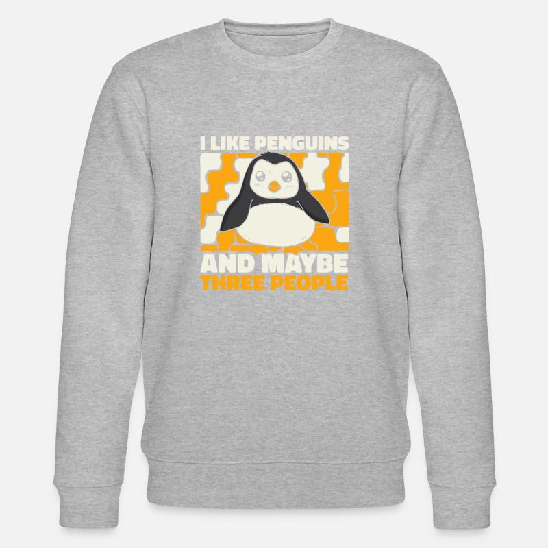 Pinguin - Stanley/Stella Unisex Bio-Sweatshirt CHANGER  - Grau meliert