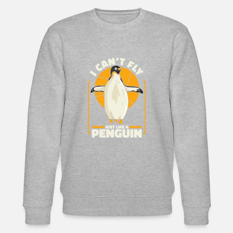 Pinguin - Stanley/Stella Unisex Bio-Sweatshirt CHANGER  - Grau meliert