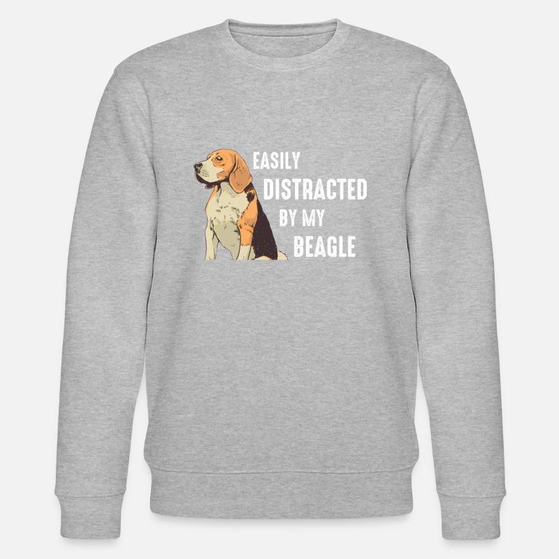 Chien Beagle - Sweat bio CHANGER Stanley/Stella Unisexe - gris chiné