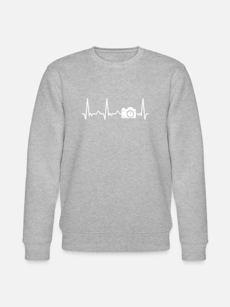 Fotografering Kamera Fotograf Foto Kameramand - Stanley/Stella økologisk unisex-sweatshirt CHANGER  - grå meleret