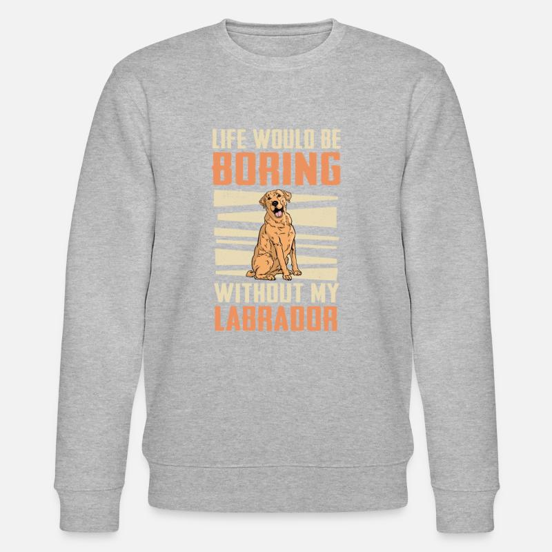 Chien Labrador - Sweat bio CHANGER Stanley/Stella Unisexe - gris chiné