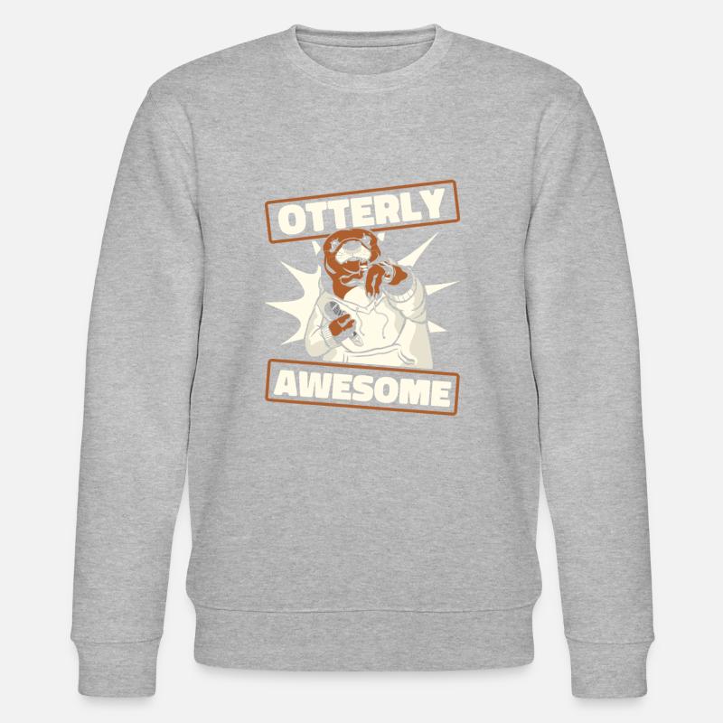 Loutre de mer - Sweat bio CHANGER Stanley/Stella Unisexe - gris chiné