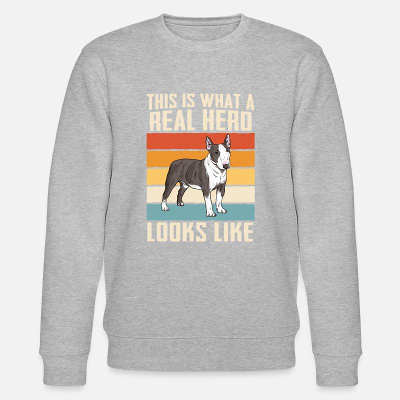Chien Pitbull - Sweat bio CHANGER Stanley/Stella Unisexe - gris chiné