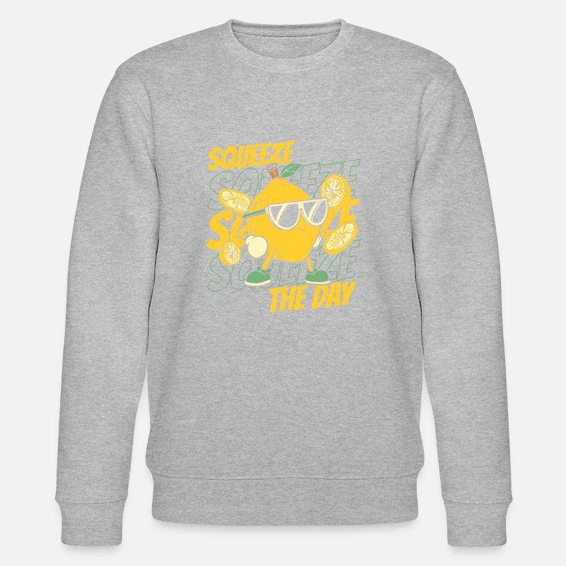 Sodas au jus de citron - Sweat bio CHANGER Stanley/Stella Unisexe - gris chiné