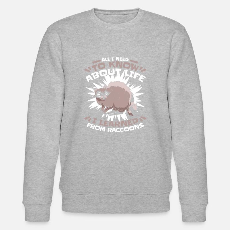 Raton laveur - Sweat bio CHANGER Stanley/Stella Unisexe - gris chiné