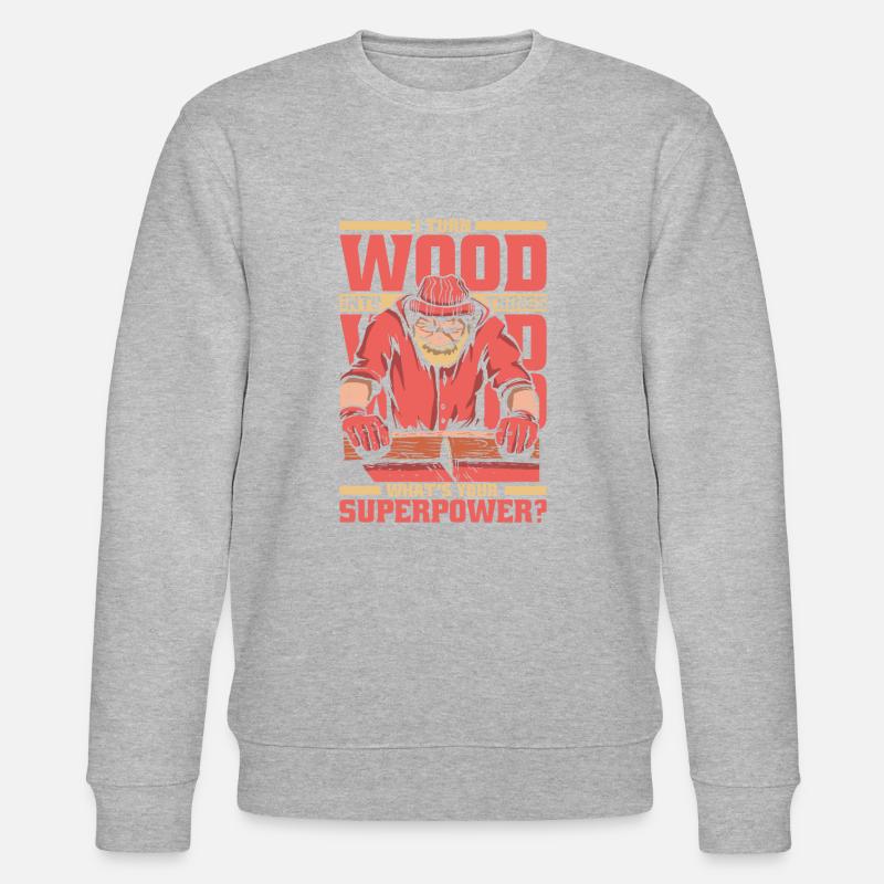 Menuisier Menuiserie - Sweat bio CHANGER Stanley/Stella Unisexe - gris chiné