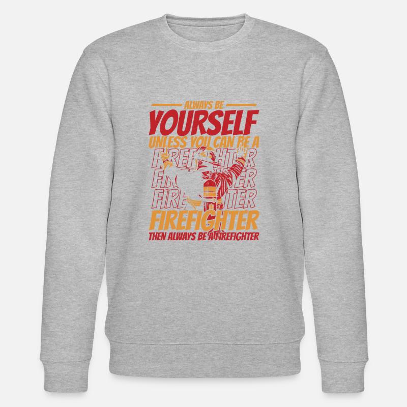 Pompier - Sweat bio CHANGER Stanley/Stella Unisexe - gris chiné
