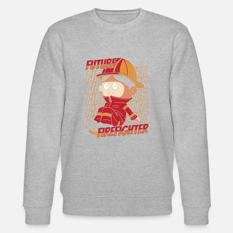 Pompier - Sweat bio CHANGER Stanley/Stella Unisexe - gris chiné