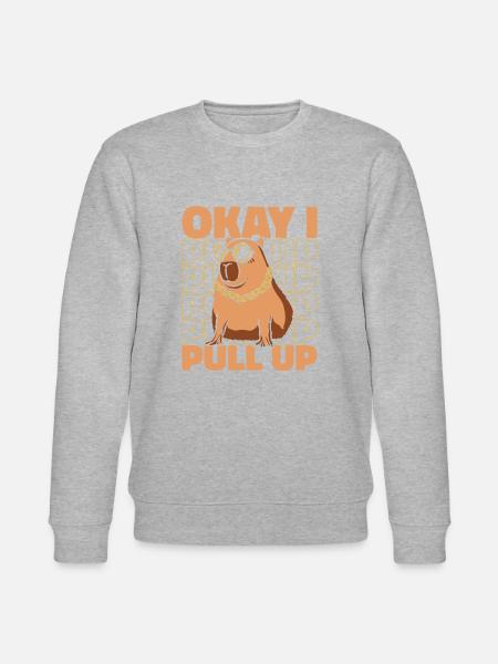 Capybara Rodent Animal - Stanley/Stella CHANGER Unisex Organic Sweatshirt - heather grey
