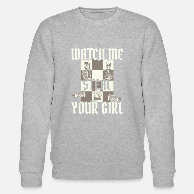 Schach Schachspieler - Stanley/Stella Unisex Bio-Sweatshirt CHANGER  - Grau meliert