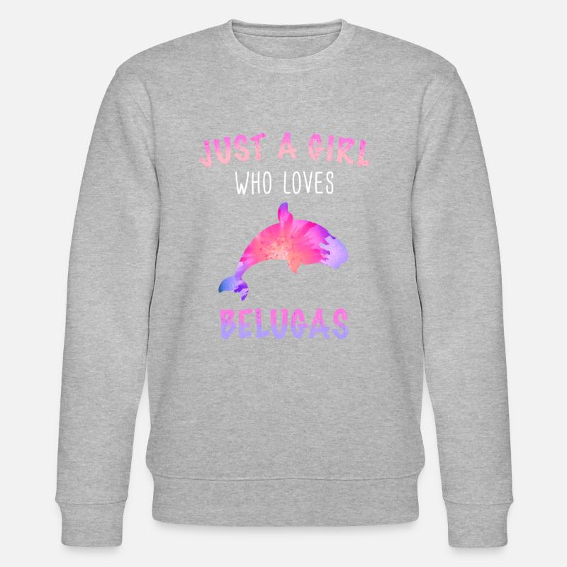 Bélugas Océan Bélugas Baleines - Sweat bio CHANGER Stanley/Stella Unisexe - gris chiné