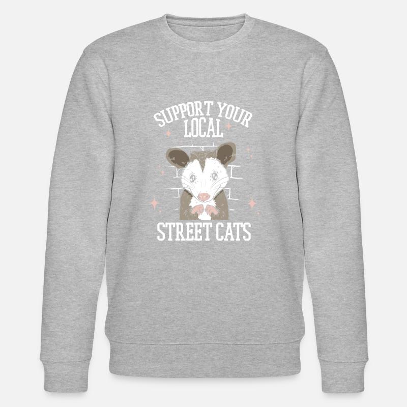Opossum Possum Animal - Sweat bio CHANGER Stanley/Stella Unisexe - gris chiné
