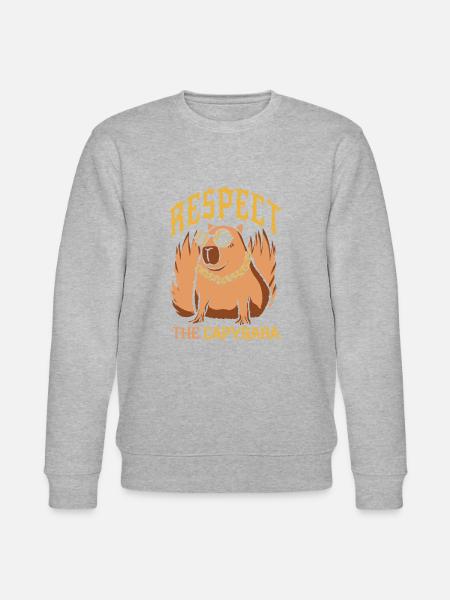 Capybara Rodent Animal - Stanley/Stella CHANGER Unisex Organic Sweatshirt - heather grey