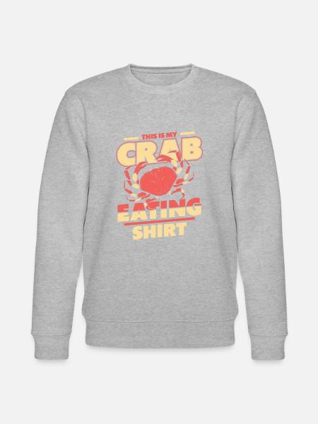 Krabbe Eremit Krabbe Krabbe Krabbe Kræft - Stanley/Stella økologisk unisex-sweatshirt CHANGER  - grå meleret