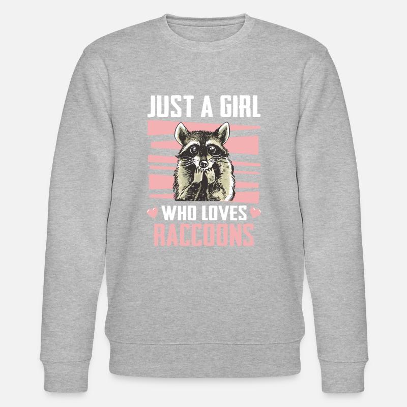 Waschbär - Stanley/Stella Unisex Bio-Sweatshirt CHANGER - Grau meliert