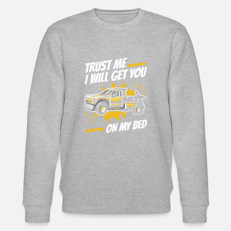Abschleppwagen Truck Abschlepper - Stanley/Stella Unisex Bio-Sweatshirt CHANGER  - Grau meliert