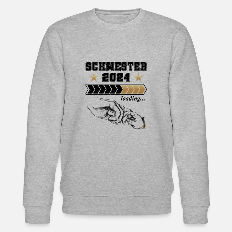 Schwester 2024 Loading - Stanley/Stella Unisex Bio-Sweatshirt CHANGER  - Grau meliert