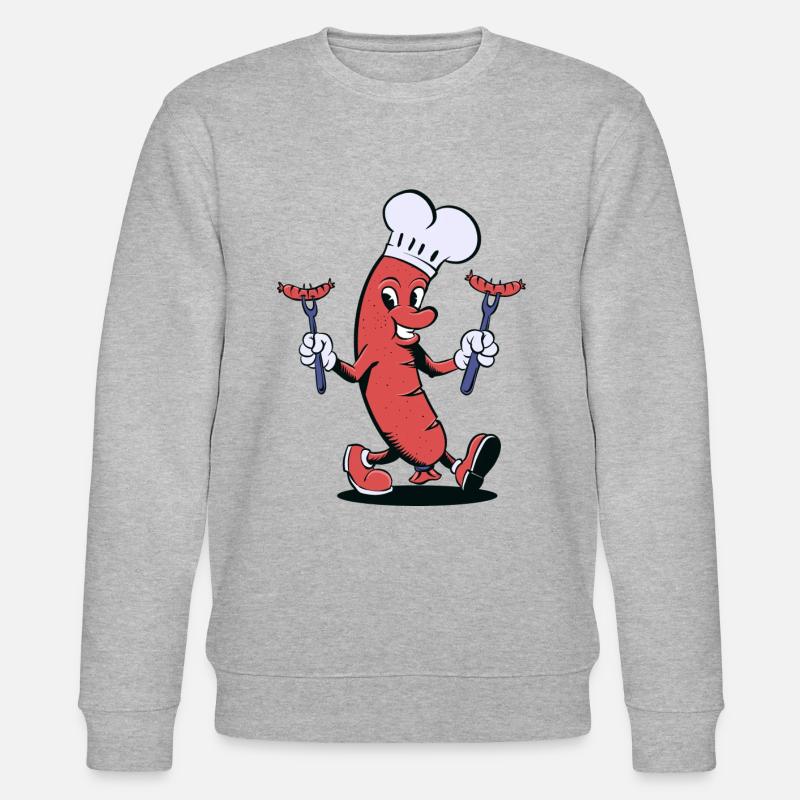 Sausage Grill Dessin animé - Sweat bio CHANGER Stanley/Stella Unisexe - gris chiné