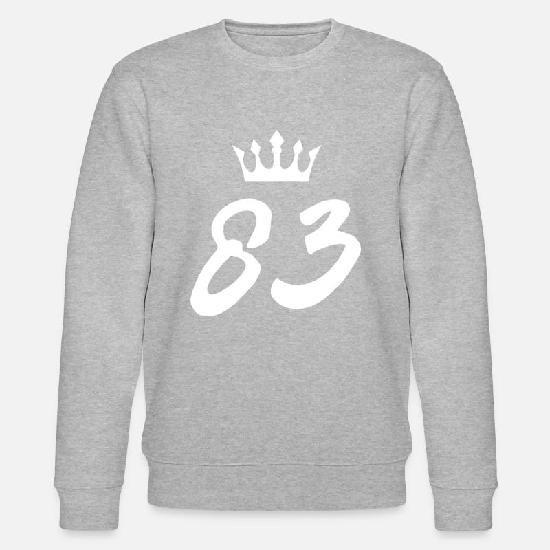 83 Couronne numérique - Sweat bio CHANGER Stanley/Stella Unisexe - gris chiné