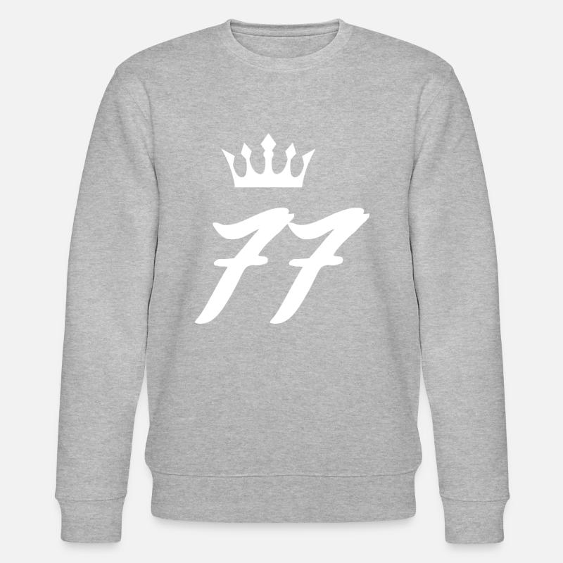 77 Couronne de numéros - Sweat bio CHANGER Stanley/Stella Unisexe - gris chiné