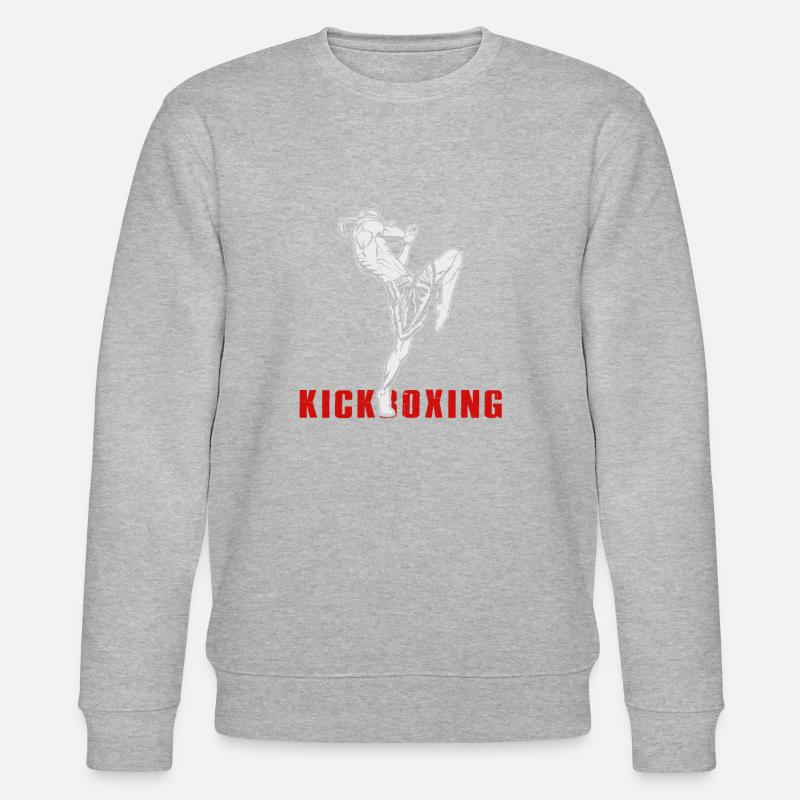 Kickboxer Kickboxen - Stanley/Stella Unisex Bio-Sweatshirt CHANGER  - Grau meliert