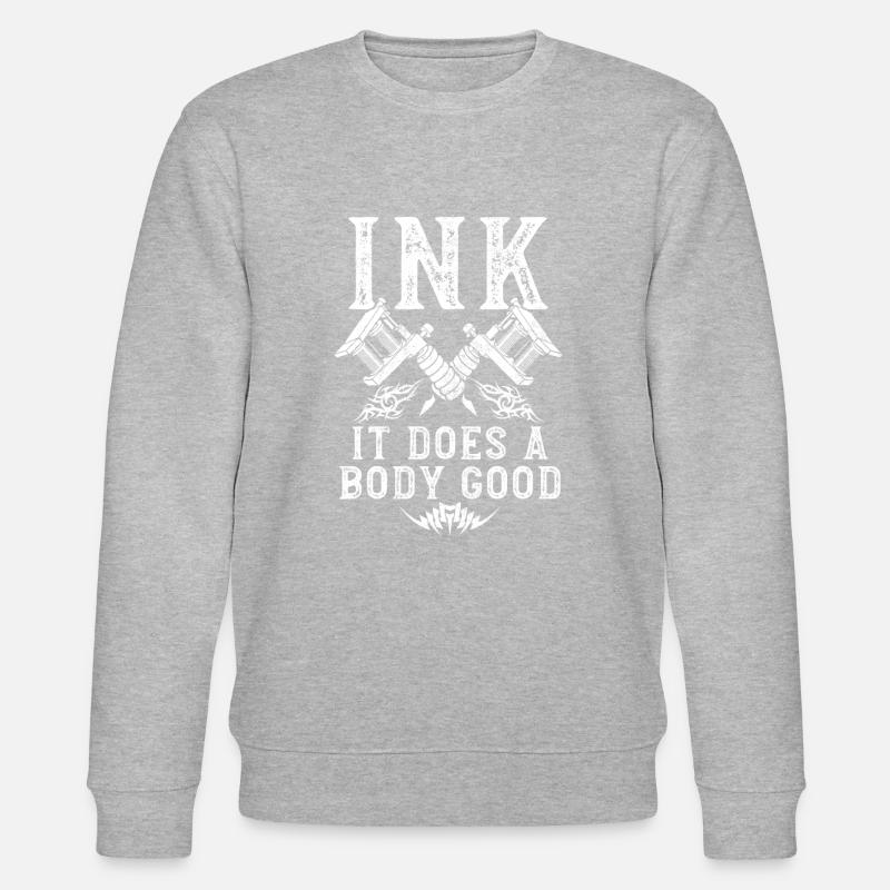 Encre de tatouage - Sweat bio CHANGER Stanley/Stella Unisexe - gris chiné