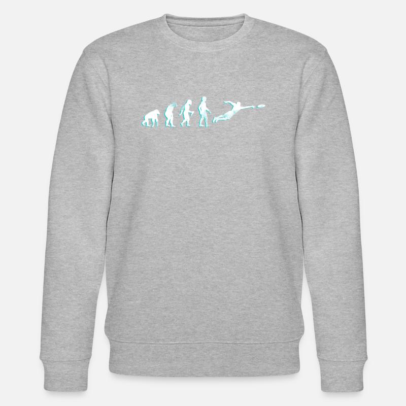Evolution Frisbee - Stanley/Stella CHANGER Unisex Organic Sweatshirt - heather grey