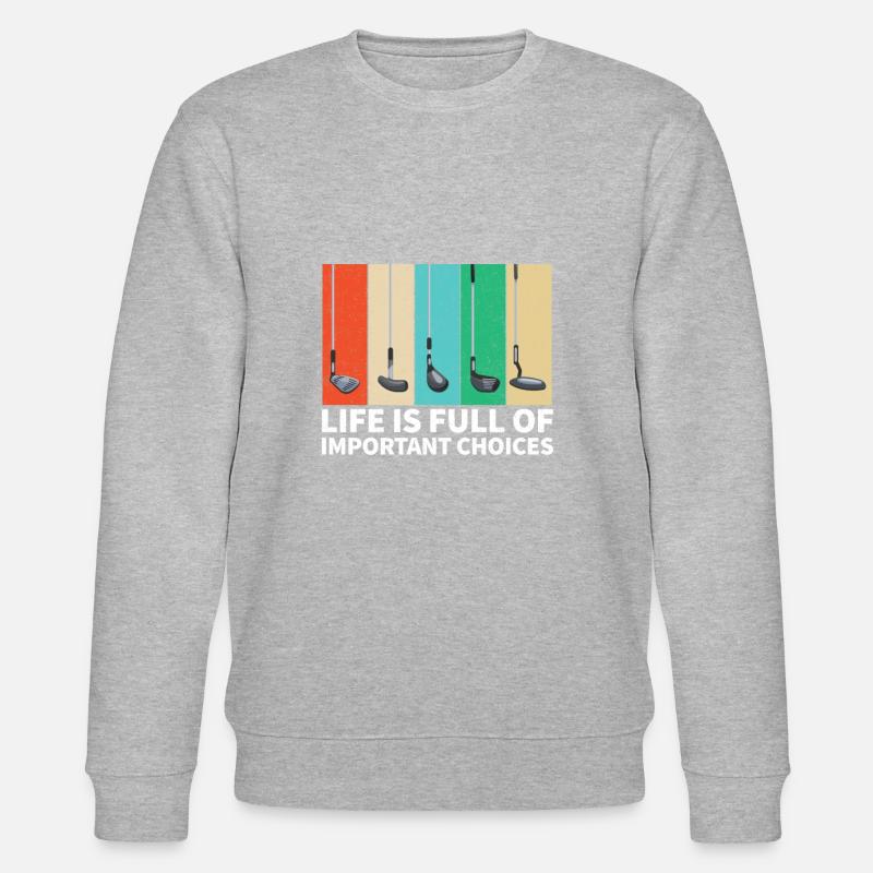 Golf Golfschläger - Stanley/Stella Unisex Bio-Sweatshirt CHANGER  - Grau meliert