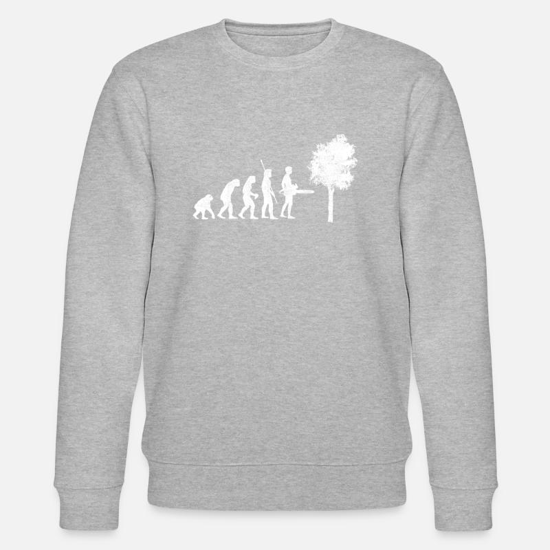 Bûcheron évolution - Sweat bio CHANGER Stanley/Stella Unisexe - gris chiné