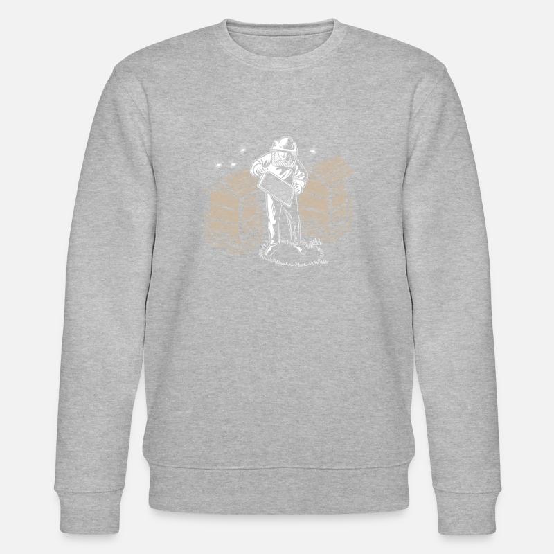 Imker Bienen Flüsterer - Stanley/Stella Unisex Bio-Sweatshirt CHANGER  - Grau meliert