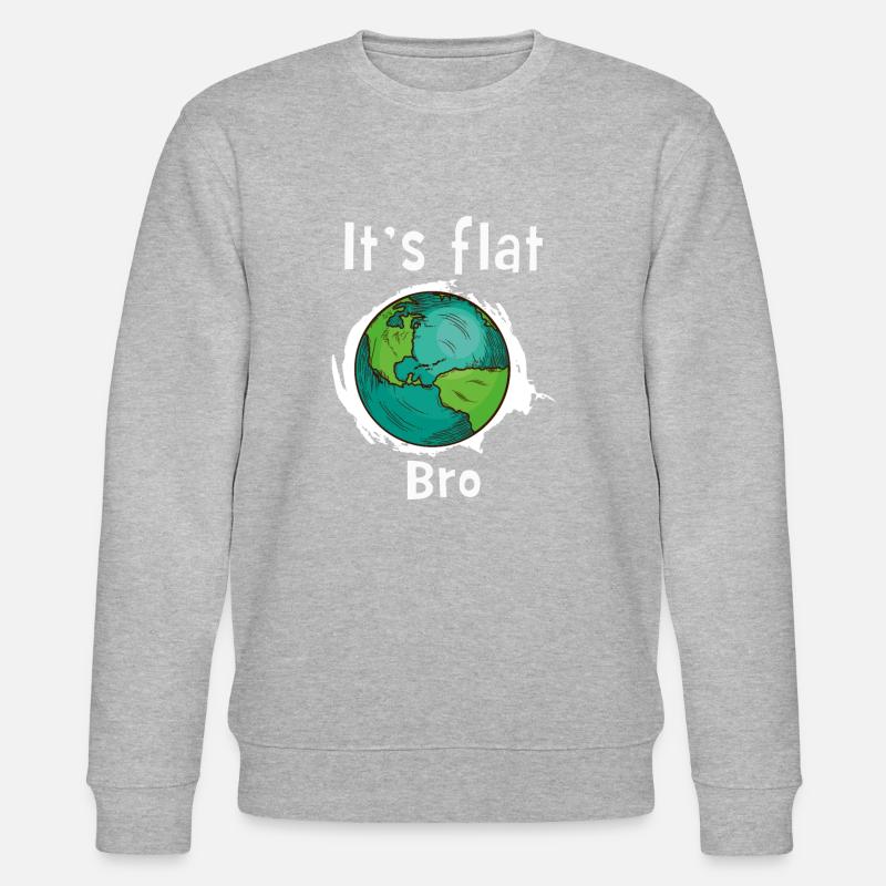 Elle est terre plate - Sweat bio CHANGER Stanley/Stella Unisexe - gris chiné