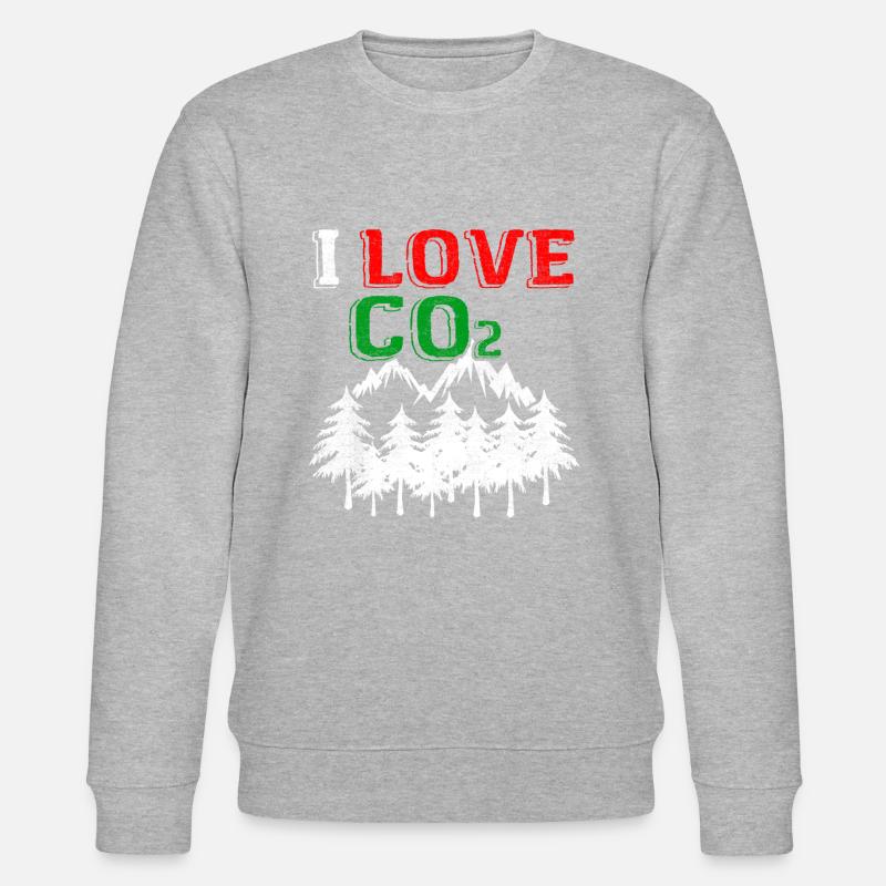 J'aime le CO2 - Sweat bio CHANGER Stanley/Stella Unisexe - gris chiné