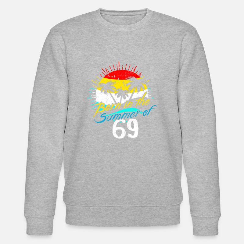 Né à l'été 69 - Sweat bio CHANGER Stanley/Stella Unisexe - gris chiné