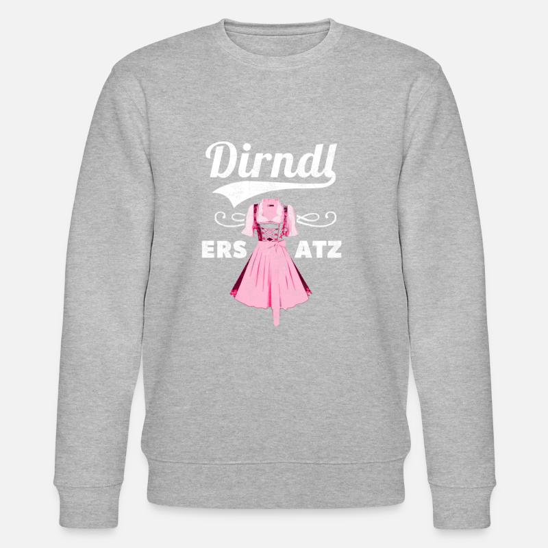 Dirndl Ersatz - Stanley/Stella Unisex Bio-Sweatshirt CHANGER  - Grau meliert