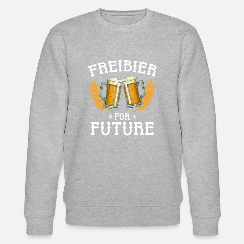 Freibier for future - Stanley/Stella Unisex Bio-Sweatshirt CHANGER - Grau meliert