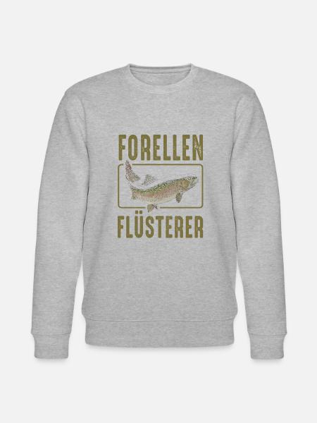 Forellen Flüsterer - Stanley/Stella Unisex Bio-Sweatshirt CHANGER  - Grau meliert