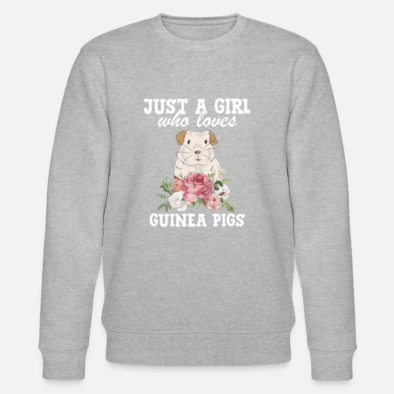 Meerschweinchen Liebe - Stanley/Stella Unisex Bio-Sweatshirt CHANGER  - Grau meliert