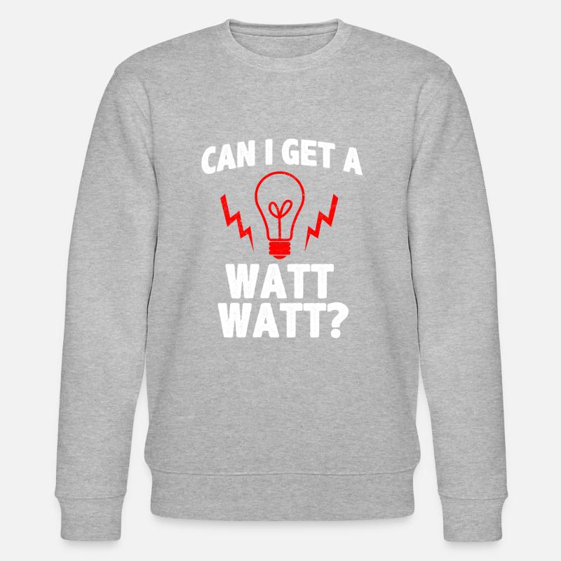 Watt Strom - Stanley/Stella Unisex Bio-Sweatshirt CHANGER  - Grau meliert