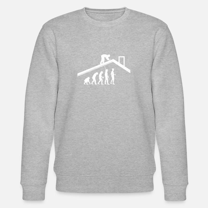 Evolution roofers - Stanley/Stella CHANGER Unisex Organic Sweatshirt - heather grey