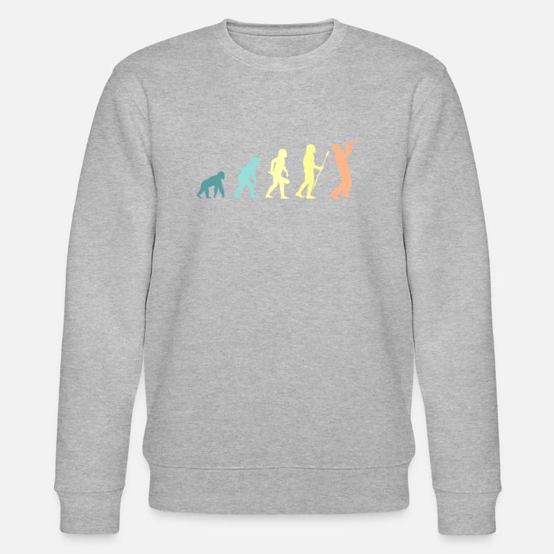 Evolution Trompete Trompeter - Stanley/Stella Unisex Bio-Sweatshirt CHANGER  - Grau meliert