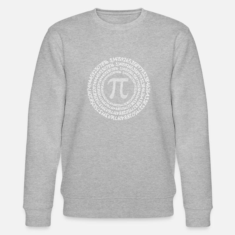 Pi Mathematik - Stanley/Stella Unisex Bio-Sweatshirt CHANGER  - Grau meliert