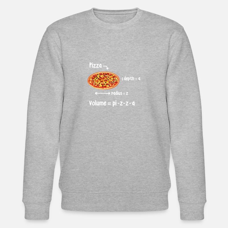 Pizza math math - Sweat bio CHANGER Stanley/Stella Unisexe - gris chiné