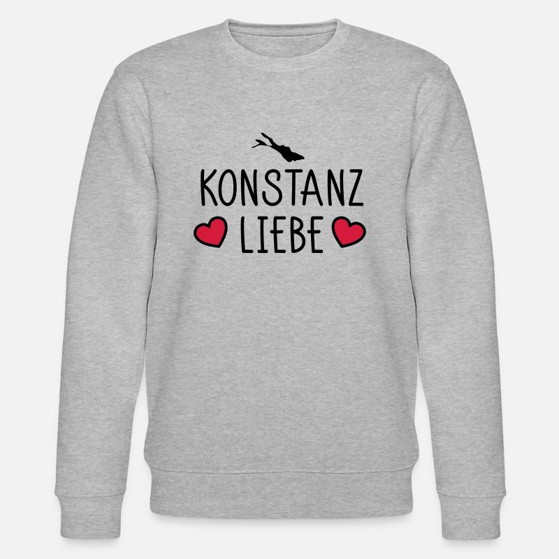 Konstanz Liebe - Stanley/Stella Unisex Bio-Sweatshirt CHANGER  - Grau meliert
