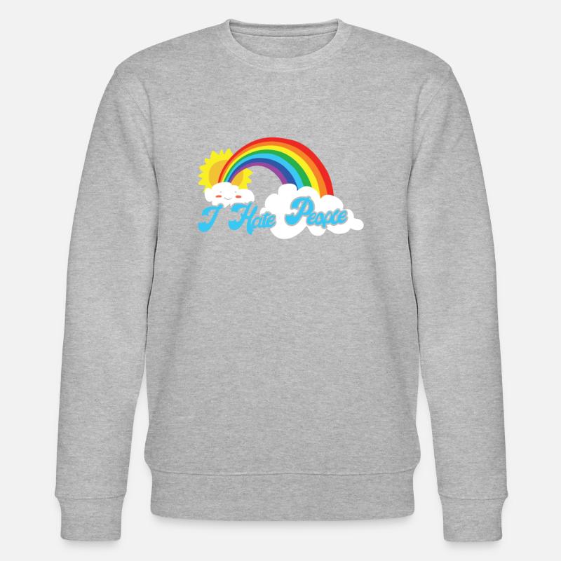 Cute Cloud - Je déteste les gens - Sweat bio CHANGER Stanley/Stella Unisexe - gris chiné