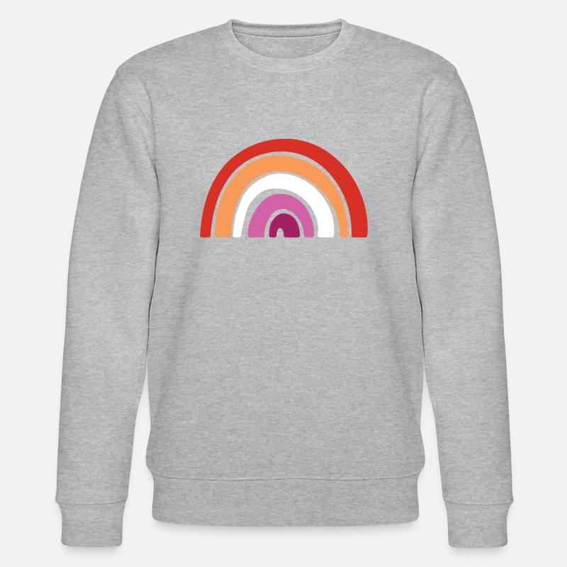 Drapeau - LGBTQIA Rainbow Lesbians - Sweat bio CHANGER Stanley/Stella Unisexe - gris chiné