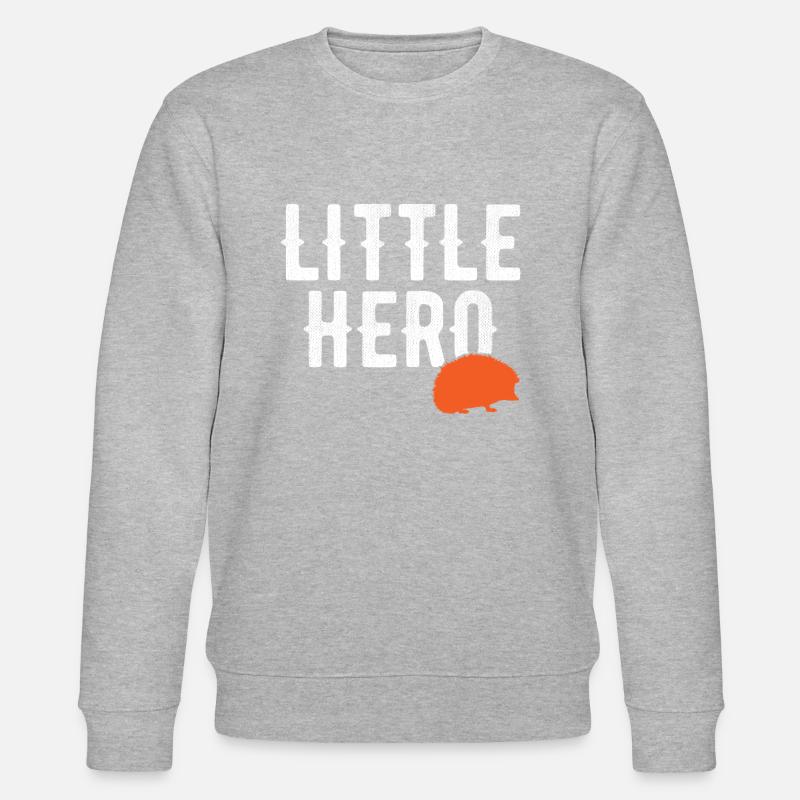 Petit Héros - Mignon Animal Hérisson - Sweat bio CHANGER Stanley/Stella Unisexe - gris chiné